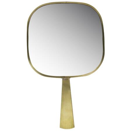 GFANCY FIXTURES 10.75 x 0.25 x 0.6 in. Gold Greek Key Hand Mirror GF3098184